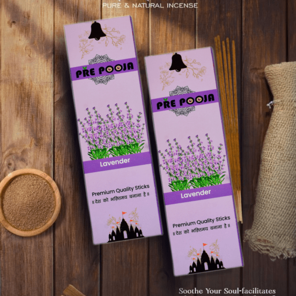 PrePooja Premium Lavender Natural Incense Sticks