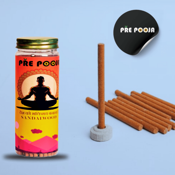Prepooja Sandalwood Dry Dhoop Bambooless Incense Sticks