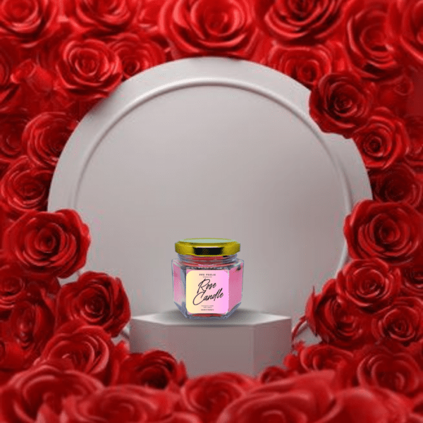 Romantic Rose Candle - Peony Scented Candle - Image 3